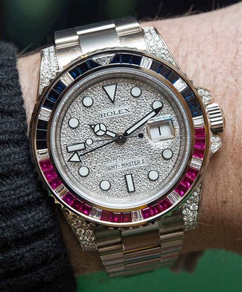 rolex gmt master set time.